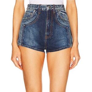 NWT GRLFRND The Kyla Two Tone Denim Shorts